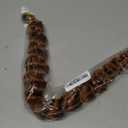 Boho Curly Braiding Hair Honey Brown Deep Ocean Wave Crochet Hair Boho Braids 24 Inch 2 Packs Wavy Havana Curls Braiding Hair Pre Stretched Synthetic Bohemian Crochet Braids Hair Extensions