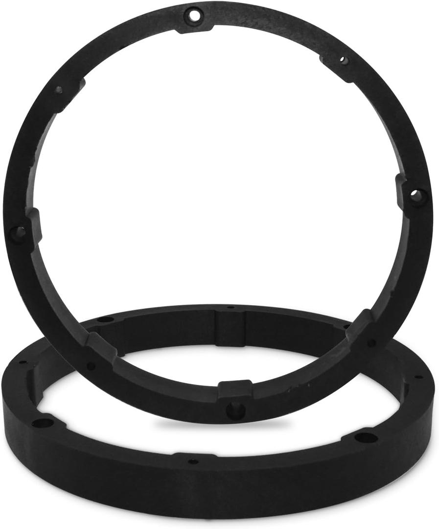 2 Pcs 6.5-inch Universal Speaker Spacers, Car Stereo Subwoofer Speaker Ring Mounting Adaptor Bracket for Car Audio/Boats/Trucks/RV (Black)