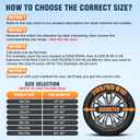 Moonet PVC Thickening Leather Spare Tire Wheel Cover for Car Truck SUV Camper Trailer Universal Fit RV JP FJ,R14 S Black (for Overall Wheel Diameter 24-26 inch)