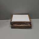 Egofine 2 Pack 4x6 Rotating Floating Picture Frames,Double-Sided Display with HD Glass Front Wooden Distressed Frame for Vertical or Horizontal Tabletop Display, Carbonization (Carbonized Brown)