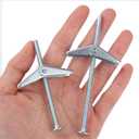 2 x HASWARE Toggle Bolt Zinc Plated Steel and Wing Nut for Hanging Heavy Items on Drywall 3/16 Multi (12 Pack)