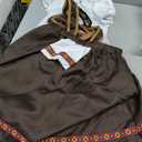 Girls Bavarian Oktoberfest Costume German Dirndl Dresses Outfit Fraulein Oktoberfest Costumes Kids (Brown) XL