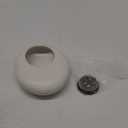 Japanese Inspired Ceramic Vase Ikebana kit, Pebble Shaped Flower Arrangement Bowl with 2inch Flower Frog Pin Frog Flower Stems Holder (White)