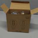 A19 Vintage LED Edison Light Bulbs, 2-Pack Dimmable 2W 2700K Amber Warm Light, E26 Base, 2W Equal 25W Incandescent Bulbs, Decorative Antique A19 Bulb, 250LM