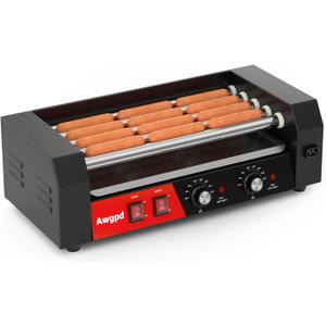 Hot Dog Roller 5 Rollers 12 Hot Dogs Capacity,