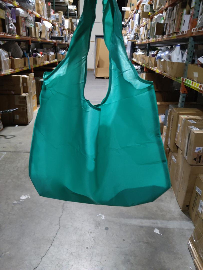 BeeGreen Lake Blue Reusable Grocery Bags Wholesale with Elastic Band Reusable Shopping Bags Bulk 50LBS X-Large Foldable-DIY-Heavy Duty Polyester 50 Pieces Green 