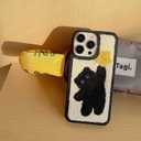 Compatible with iPhone 15 Pro Max Cat Phone Case,Cute Star Furry Phone Case,Funny Kawaii Kitty Plush Warm Fluffy Terry Texture Soft Protective Case for iPhone 15 Pro Max 6.7inch(Star Cat)