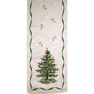 Spode - Fabric Table Runner, Kitchen Table Accessories, Holiday Home Decor (Spode Christmas Tree Collection, 14" x 90") (90" x 14" (Set of 1))