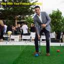 [6 Players]Premium Croquet Set for Families, BroWill Croquet Set with Carrying Bag for Yard Outdoor Lawn Backyard Games for Kids Adults All Ages, 35 Inch, Medium