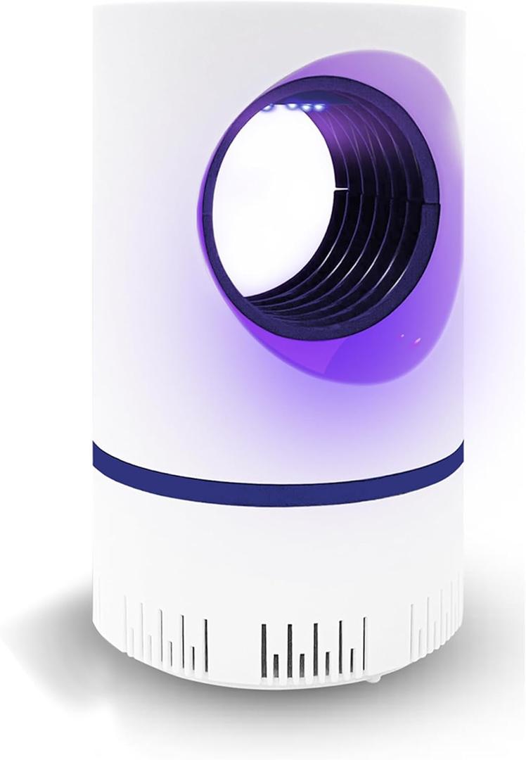 Fruit Fly Traps for Indoors Fan Powered Bug Catcher for Mosquitoes, Gnats, Moths & Fruit Flies, Silent & Effective