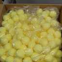 PATIKIL 1inch Pom Poms for Crafts, 500pcs Small Pompoms for Crafts Mini Puff Balls Bulk High Elasticity Fuzzy Balls for Hats Christmas Art DIY, Light Yellow