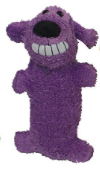 Multipet Loofa Dog 'The Original' Assorted Colors (Purple, Red, Green, and Blue) 6" Dog Toy