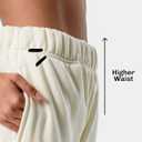 Kamo Fitness CozyTec High-Waisted Sweatpants for Women Baggy: Comfy Lounge Pants with Pockets Crafted from Soft Thick Fleece (Beige, S)