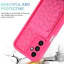 MOWIME Compatible with Samsung Galaxy A15 5G Case with Card Holder, Cheetah Print Shockproof Soft TPU Protective Cover Women Girls, Anti Scratch Wallet Case for Galaxy A15 5G 6.5 Inch, Hot Pink