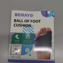 Orthopedic Metatarsal Pads,Ball of Foot Cushion with Gel Pad for Women and Men,Comfortable & Breathable Foot Pads for Ball Pain Relief, Morton's Neuroma, Metatarsalgia Support. (XLARGE:MEN(10-13), Black)