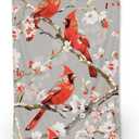 Vibrant Cardinal and Blossom Blanket - Soft, Cozy, Lightweight, and Fuzzy Flannel Throw - Ideal for Couch, Bed, Travel, and Outdoor Use - Fluffy Home Decor with Stunning Bird Design 80"x60"