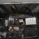 Car Seat Covers Full Set,Universal Fit for Most Cars,SUV,Sedans and Pick-up Trucks,Automotive Vehicle Faux Leather Cushion Covers for 5 Passenger Cars(Full Set,Black/White)