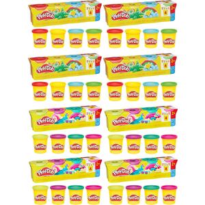 Play-Doh Bulk 4 Pack Vibrant Colors, 32 Colorful 3 Ounce Cans of Modeling Compound, Kids Arts & Crafts, Preschool Toys for Girls & Boys 3+