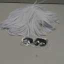 JoneTing Gojo Wig【+Hair Cap+A pair of Glasses】 Short Silver Wig Light Purple Wigs With Bang White Cosplay Hair for Halloween Cosplay Party Peluca Violeta Claro for Party