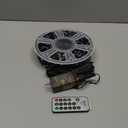 Joiedomi 1200 LED Christmas Lights Outdoor,394 FT Warm White Christmas Tree Lights with 8 Modes Timer, PVC Green Wire String Lights with Reel for Indoor Outdoor Holiday Xmas Eve Night Decorations, Warm White, 1200ct