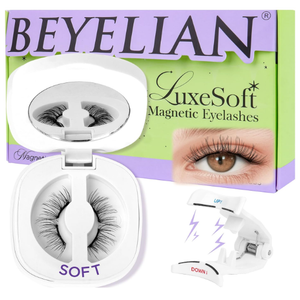 BEYELIAN Magnetic Eyelashes with Applicator Kit, Reusable Natural Look False Lashes, No Glue Needed Soft Magnetic Lashes for Eye MAGICYT40 (Lightweight & Comfortable)