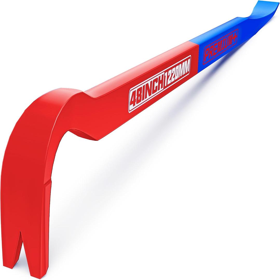 Gooseneck Wrecking Bar 48 Inch, Heavy Duty Crowbar