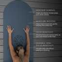 FFLLOOWW Premium Non Slip PU Yoga Mat 72.8 x 26.8 4.5mm Eco Friendly Natural Rubber Exercise Mat for Hot Yoga, Pilates & Home Workout with Carry Strap