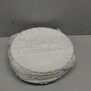 BTaT- White Dessert Plates, Set of 6, 8 inch, White Porcelain with Gold Trim, Small Plate, Small Appetizer Plates