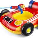 Kids Pool Floats with Water Gun, Pool Toys for Kids Ages 4-8, Fire Truck Toddler Floats for Pool, Pool Inflatables for Boys Girls and Children