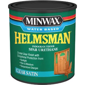 Minwax Water Based Helmsman Spar Urethane, Quart, Satin