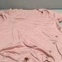 BKHOLL Women's Square Neck Short Sleeve Blouse Loose Fit Stretchy Casual Top Soft Breathable Vacation Shirt for Summer Xl