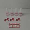 Plastic Spray Bottle (4 Pack, 24 Oz, All-Purpose) Heavy Duty Spraying Bottles Leak Proof Mist Empty Water Bottle for Cleaning Solution Planting Pet with Adjustable Nozzle and Measurements, Red 