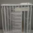 Extra Wide Baby Gates 57.5-62 Inch, Large Metal Safety Gate for Stairs, Doorways - No Drilling, Pressure Mounted Pet Gates for Kids & Dogs (White)