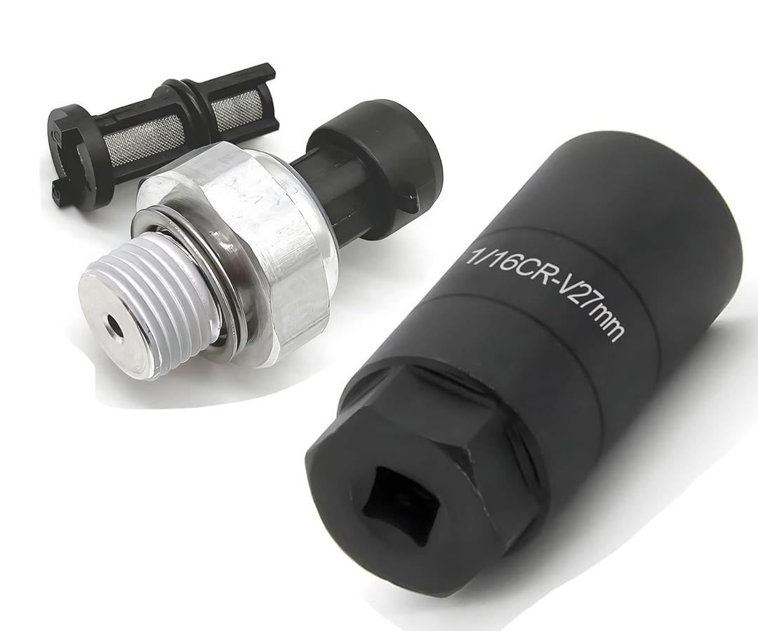 12677836 Oil Pressure Sensor and Socket for 2003-2008 Chevy Chevrolet GMC Silverado Suburban Avalanche Tahoe Trailblazer Impala Yukon Envoy Sierra Cadillac Escalade Hummer H2 LS Oil Sending Unit
