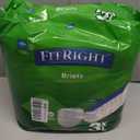 FitRight Bariatric Adult Diapers, Ultra Heavy Absorbency, 3XL (Waist Size 65in-84in), 12 Count, Disposable Incontinence Briefs for Men and Women, Moisture-Wicking, Leak Protection,