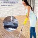 Push Broom Brush Stiff Bristles Floor Cleaning Brush Multi-Purpose Scrubber Brushes for Bathroom Bathtub Tile Floor Deck Patio
