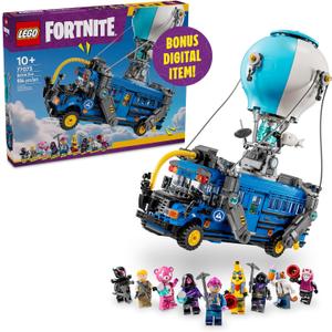 LEGO Fortnite Battle Bus Building Toy - Collectible Fortnite Toy for Kids, Boys & Girls, Ages 10+ - Pretend Play Set with 9 Minifigures from Video Game - Gift for Christmas - 77073