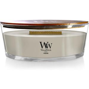 WoodWick Fireside Holiday Candle Gifts for Women and Men, 16 oz Ellipse Candle with Crackling Wick 