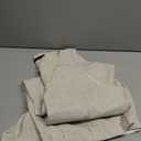 Mens Linen Suit 2 Piece Short Suits for Men Casual Summer Beach Wedding Suit Linen Beige Vest Shorts Set, X-Small