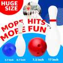 Grip Kids 17 Inch Huge Bowling Set with Storage Bag 6 Giant Pins, Outdoor & Indoor Backyard Game for Kids, Family Party, Birthday Gift Ages 5+
