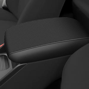 AOMSAZTO Carbon Fiber Armrest Covers for 2012 2013 2014 2015 Honda Civic Black