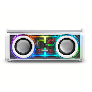 Ilive Transparent+ Wireless Bluetooth Speaker with Color Changing LED Lights, ISB214W