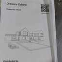 GarveeHome Black Dresser, Modern 5 Drawer Dresser for Bedroom with Gold Handle and Large Drawer, Wood Double Chest of Drawers and Storage Organizer for Living Room, Hallway, Entryway