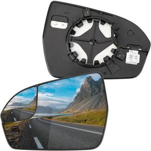 Driver Side Mirror Replacement for Lincoln MKX 2016 2017 2018, MKC 2015 2016 2017 2018 2019, Nautilus 2019-2023 - Left Side Mirror Glass, Rear View Mirrors Glass with Power Heated