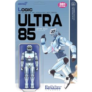 Super7 Reaction Figure Logic ATM-301 (Blue) - 3.75" Logic Action Figure - Classic Sci-Fi and Hip Hop Collectibles and Retro Toys