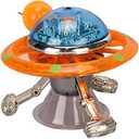 HEEPDD UFO Aquarium Decoration, Suspended Fish Tank Ornament, Underwater Landscape Decor