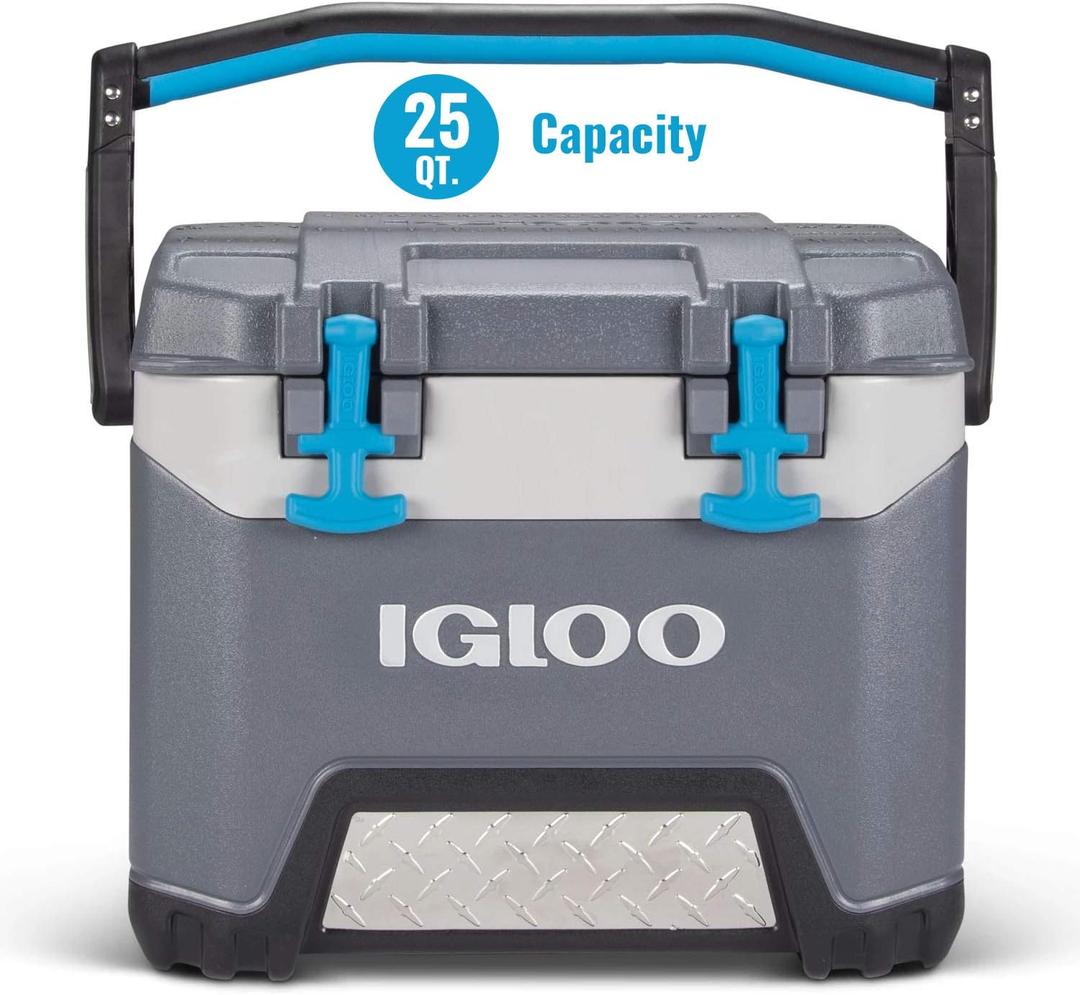 Igloo BMX Cooler | Insulated Hard Shell Ice Chest (25 QT, Gray Blue) Igloo BMX Cooler | Insulated Hard Shell Ice Chest (25 QT, Gray Blue)