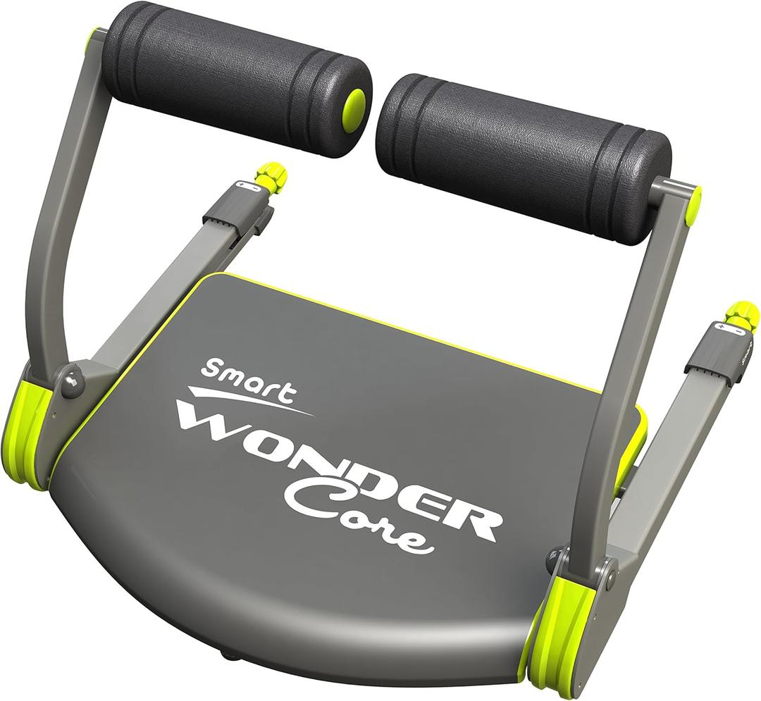 Wonder Core Smart : Cardio+ Body Muscle Toning - Fitness Equipment - Muscles Building Exercises- Compact & Portable with Original Training App & Fitness Guide (Green) (9555)