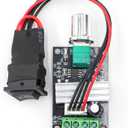 RioRand PWM DC Motor Speed Controller 6V-28V 3A Reversible Speed Regulator with Forward/Reverse Switch for Low Voltage Brushed DC Gear Motors, Hobby & Small Automation Projects