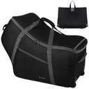 Car Seat Travel Bag with Wheels Fits All Nuna Pipa car seat and Base, Chicco Keyfit 35 and Anti-rebound Bar Base, Doona travel bag, Padded Infant Gate Check Bag with side pocket, Bumper Feet